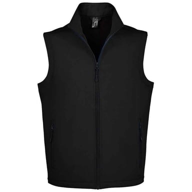 SOLS Unisex Adult Race Softshell Gilet (Black)