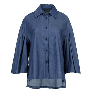 Chaqueta de estilo denim en índigo.