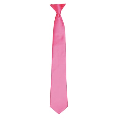 Premier Colours Mens Satin Clip Tie (Fuchsia)