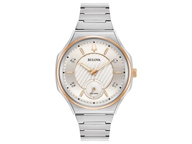Bulova Curv Women's Silver Watch 98P182