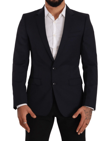 Abrigo de un solo botón azul oscuro para hombre Dolce & Gabbana Blazer MARTINI