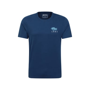 Mountain Warehouse Mens Looe Printed Organic T-Shirt (Navy)