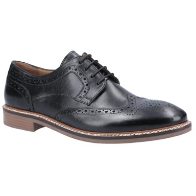Hush Puppies Mens Bryson Leather Oxford Shoes (Black)