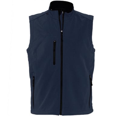 SOLS Mens Rallye Soft Shell Bodywarmer Jacket (French Navy)