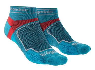 Bridgedale - Calcetines Bajos Ultraligeros Deportivos de Running para Hombre - Azul