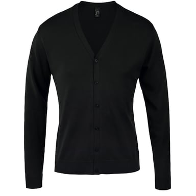 SOLS Mens Golden V Neck Cardigan (Black)