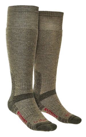 Bridgedale - Calcetines altos de lana merino para hombre - Oliva
