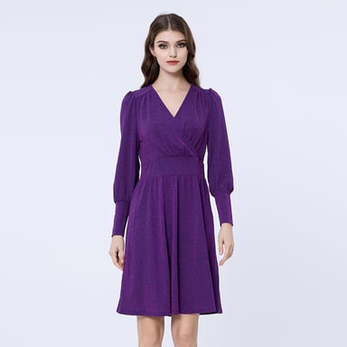 Long sleeves skater dress