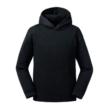 Russell Childrens/Kids Authentic Hooded Sweatshirt (Black)
