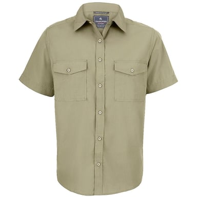 Craghoppers Mens Expert Kiwi Short-Sleeved Shirt (Pebble)