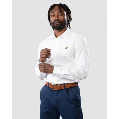 Lyle & Scott Long Sleeve Slim Fit Mens Poplin Shirt