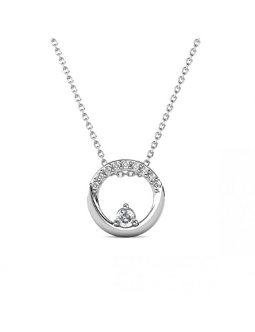 Colgantes Clarine - Plata y Cristal