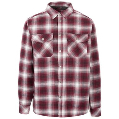 Trespass Mens Hallawood Checked Shirt (Merlot)