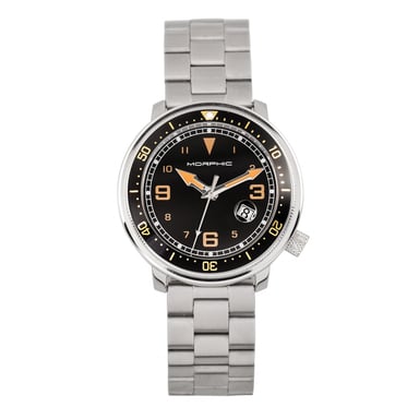 Reloj Morphic serie M74 con correa de cuero y visualización de fecha ampliada