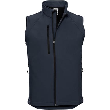 Russell Mens 3 Layer Soft Shell Gilet Jacket (French Navy)