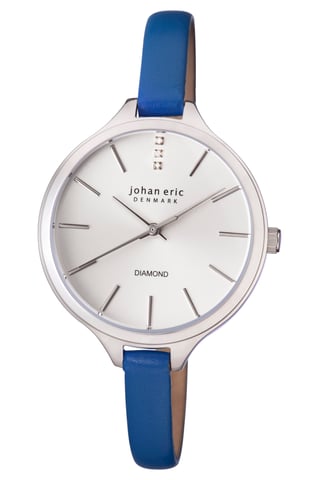 Johan eric: reloj plateado herlev slim para mujer
