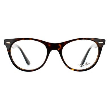 Monturas de gafas Ray-ban redondas havana para hombre