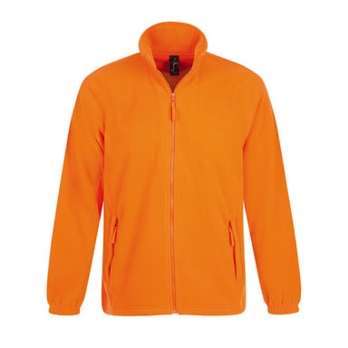 SOLS Mens North Full Zip Outdoor Fleece Jacket (Orange)