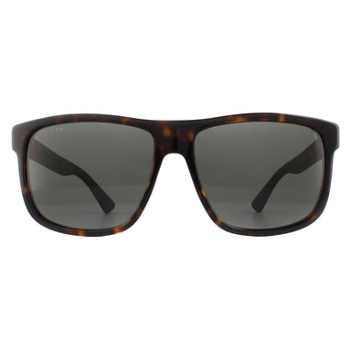 Gafas de sol Gucci rectángulo Habana y gris polarizadas