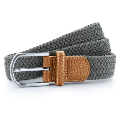 Asquith & Fox Mens Woven Braid Stretch Belt (Slate)