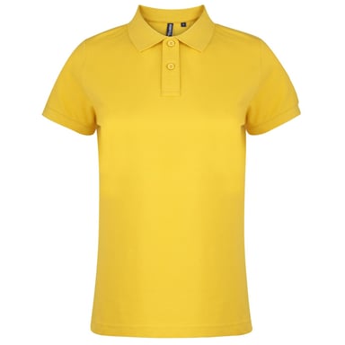 Asquith & Fox Womens/Ladies Plain Short Sleeve Polo Shirt (Sunflower)