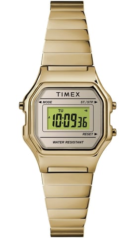 Timex Classic Digital Mini Women's Gold Watch TW2T48000