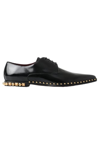Zapatos Derby De Cuero Con Tachuelas