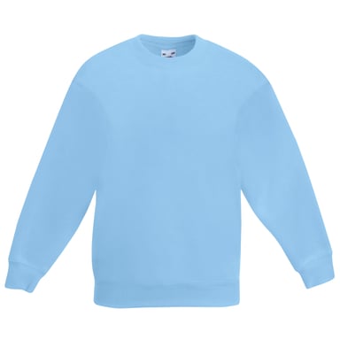 Fruit Of The Loom Kids Unisex Classic 80/20 Set-In Sweatshirt (Sky Blue)