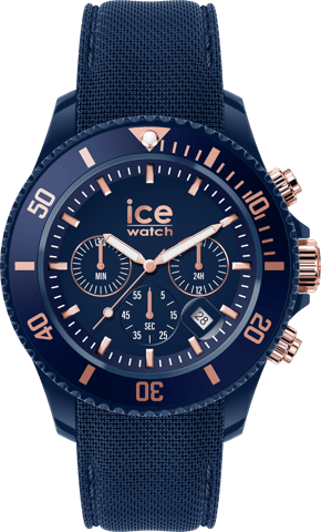 Ice Watch Ice Chrono - Dark Blue Rose-gold Men's Blue Watch 020621