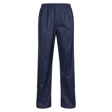 Regatta Pro Mens Packaway Waterproof Breathable Overtrousers (Navy)