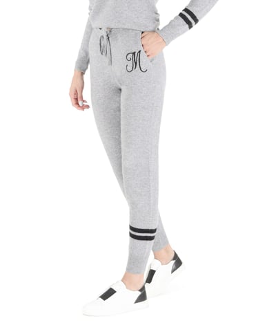 Crown Of Edinburgh Pantalon De Survetement En Cachemire Morningside Gris M