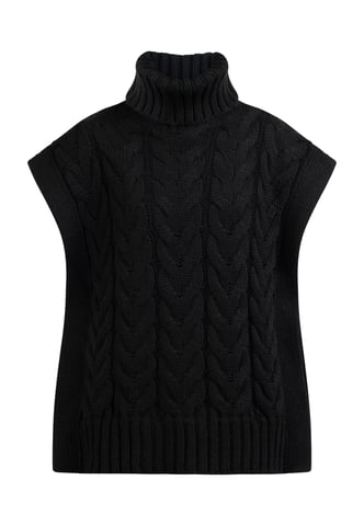 Dreimaster Knitted vest women black