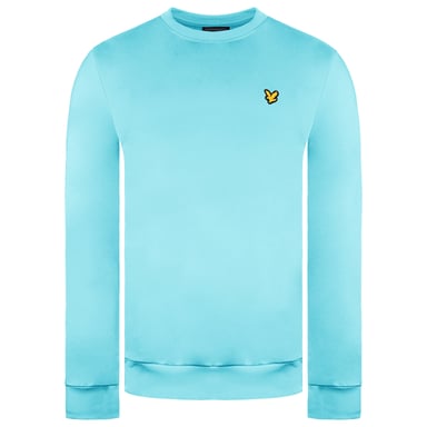 Lyle & Scott Capa intermedia de golf Tech para hombre azul claro con cuello redondo ML1259G Z41