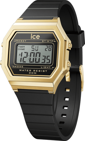 Ice Watch Ice Digit Retro - Black Gold Women's Black Watch 022064