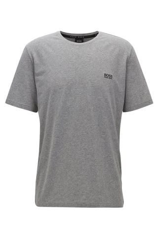 BOSS Bodywear Mezcla y Combina Camiseta de Cuello Redondo - Gris Jaspeado