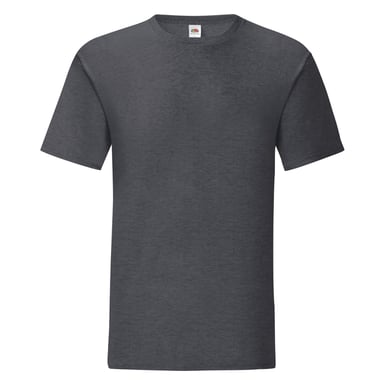 Fruit Of The Loom Mens Iconic T-Shirt (Pack of 5) (Dark Heather)