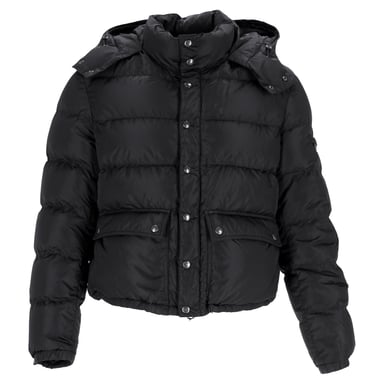 Prada Sport Quilted Hooded Down Jacket in Black Nylon