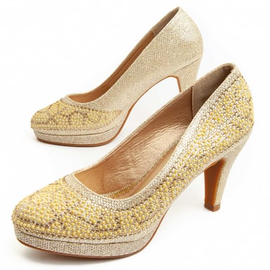 Zapato de Tacón Montevita Unne67 en Dorado