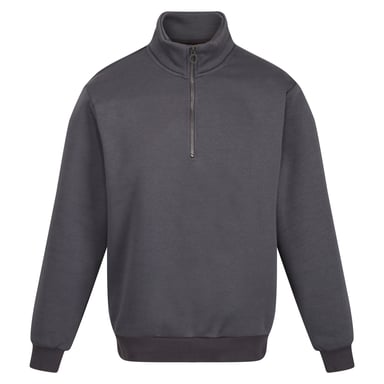 Regatta Mens Pro Quarter Zip Sweatshirt (Seal Grey)