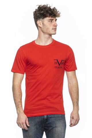 19V69 Italia Mens T-Shirt Troy Red