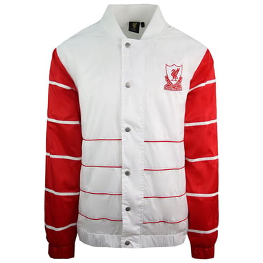 Majestic L.F.C Liverpool FC Mens White/Red Bomber Chaqueta