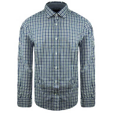 Camisa Eden Park Paris Slim Hombre Azul/Blanco