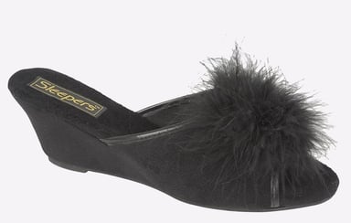 Sleepers Anne Jewelled Rosette Boa Mule