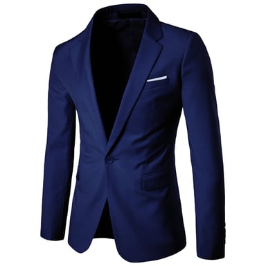 Navy Casual Blazer Slim Fit Business Blazer