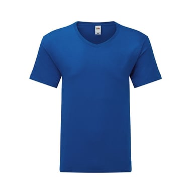 Fruit Of The Loom Mens Iconic 150 V Neck T-Shirt (Royal Blue)