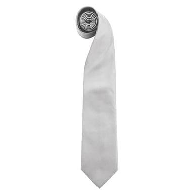 Premier Mens Colours Fashion Tie (Silver)