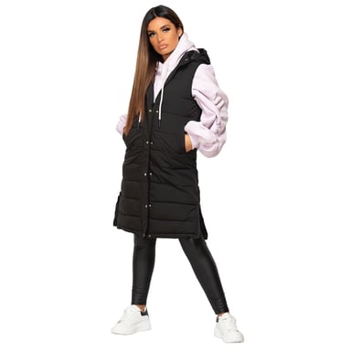 Jess Womens Sleeveless Puffer Gilet Long Padded
