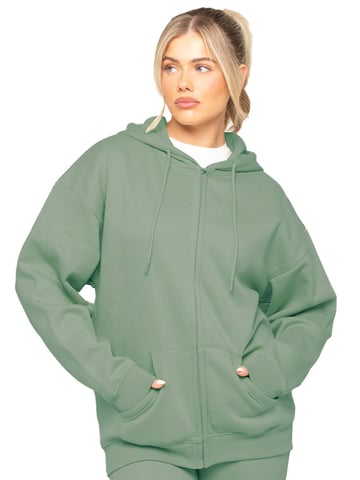 Enzo | Womens Oversized Zip Up Hoodie