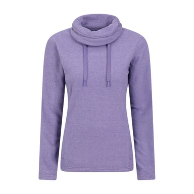 Mountain Warehouse Womens/Ladies Hebridean Cowl Neck Fleece Top (Grape)