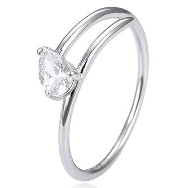 Gena.paris 'Shine' Women's 925 Sterling Silver Ring - Silver GR1068-W